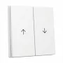 Tampa de balancim 2 módulos com seta System 55 branco puro (modelo 329403)