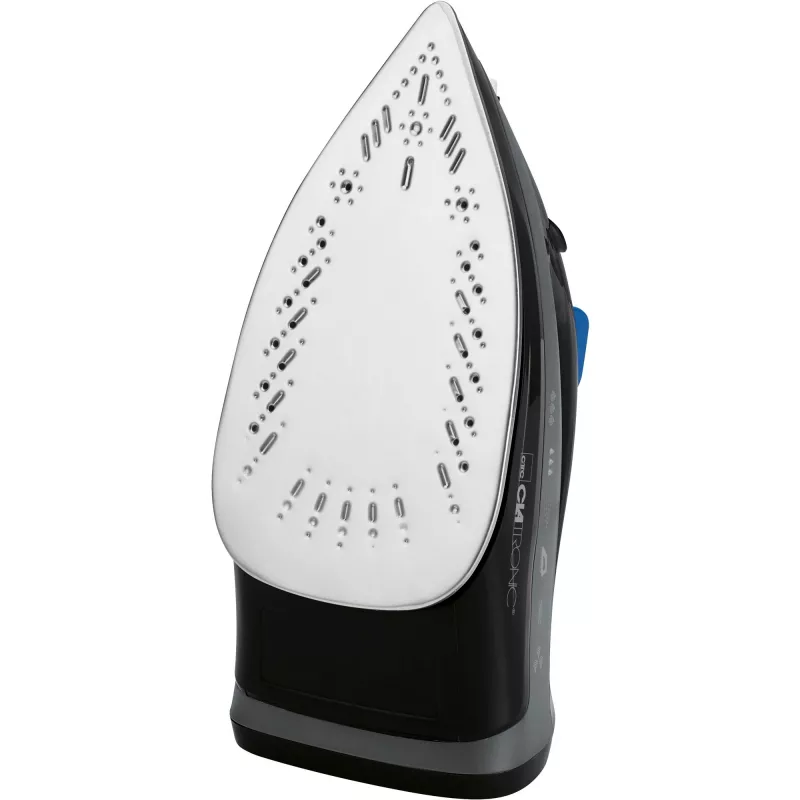 Ferro CLATRONIC DB 3703 — Ferro a seco e a vapor, base em aço inoxidável, 1800 W, preto/cinzento