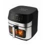 Fritadeira de ar quente ESPERANZA EKA005, capacidade de 8 L, 1600 W, controlo tátil, 10 programas, aço inoxidável, preto