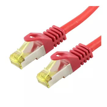 Cabo de rede LOGON SSTP Cat6a RJ-45 RJ-45 10 m vermelho