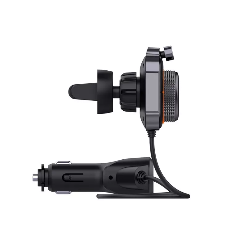 Transmissor FM SAVIO TR-14 Bluetooth USB, FM 87,6–107,9 MHz, MicroSD, USB-C, alimentação 12 V automóvel