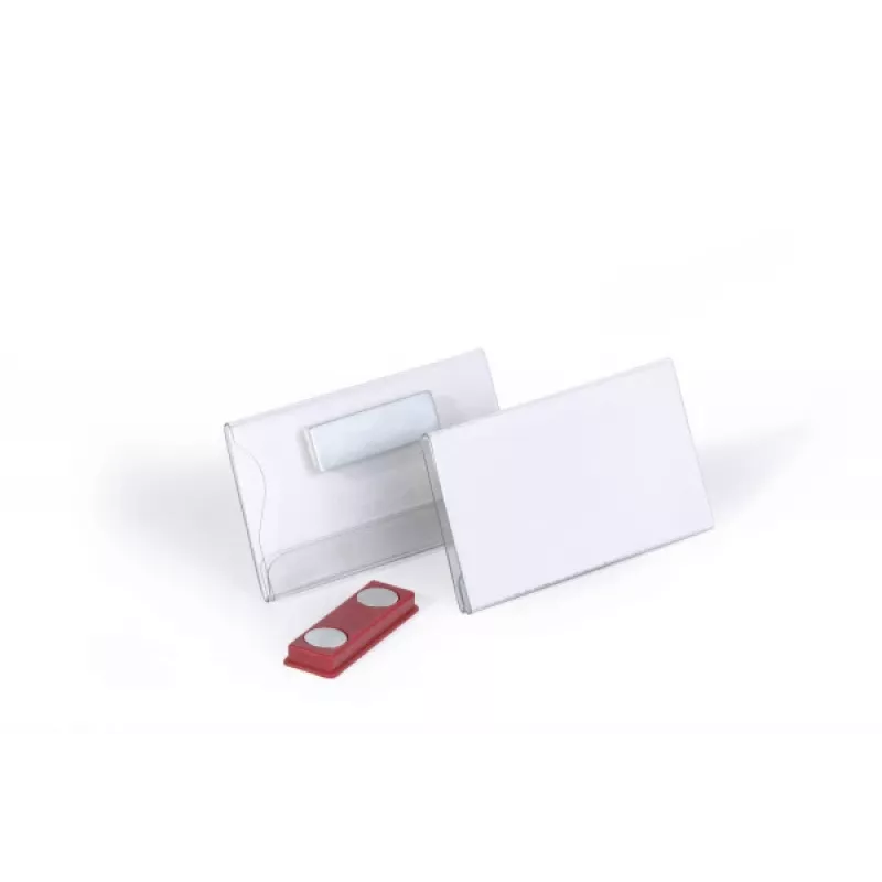 Durable Placa de Nome Magnética 40 x 75 mm