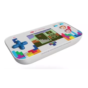 Consola de jogos portátil My Arcade Tetris Gamer V com ecrã de 6,35 cm (2,5 polegadas), USB-C, pilha AAA, multicolorido