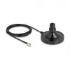 Base magnética de antena DELOCK ULA100 — 1×conector fêmea N para 1×ficha RP-SMA, cabo de 3 m, exterior, preta