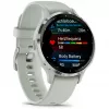 Garmin Venu 3S 3,05 cm (1,2 polegadas) AMOLED 41 mm Digital 390 x 390 píxeis Ecrã tátil cinzento, prateado Wi-Fi GPS (satélite)