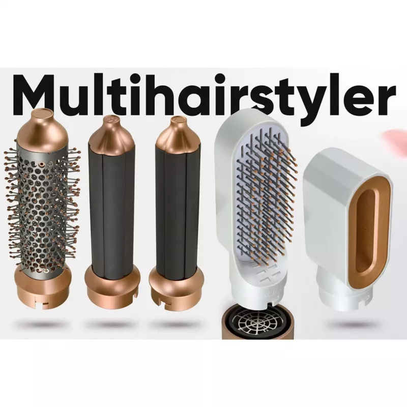 Modelador de ar quente Profi-Care 331321 branco-rosé — multi-modelador 4-em-1, 5 acessórios, 1000W, 3 níveis de temperatura