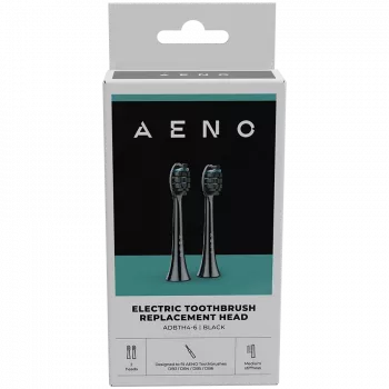 Cabeças de escova de substituição AENO, Preto, cerdas Dupont, 2 unid. no conjunto (para ADB0004/ADB0006 e ADB0003/ADB0005)