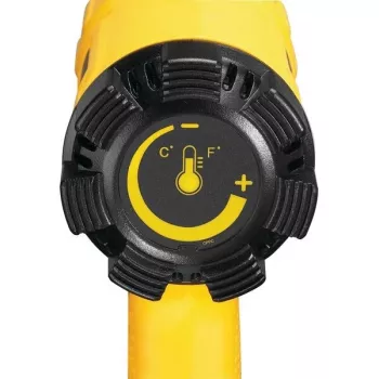Soprador de ar quente DeWalt D26411 — 1800 W, punho de pistola, máx. 600 °C, fluxo de ar de 450 l/min, amarelo