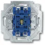 Busch-Jaeger 2020 USGL 1P azul metálico — interruptor unipolar, 250 V, 10 A, 71×71×25 mm
