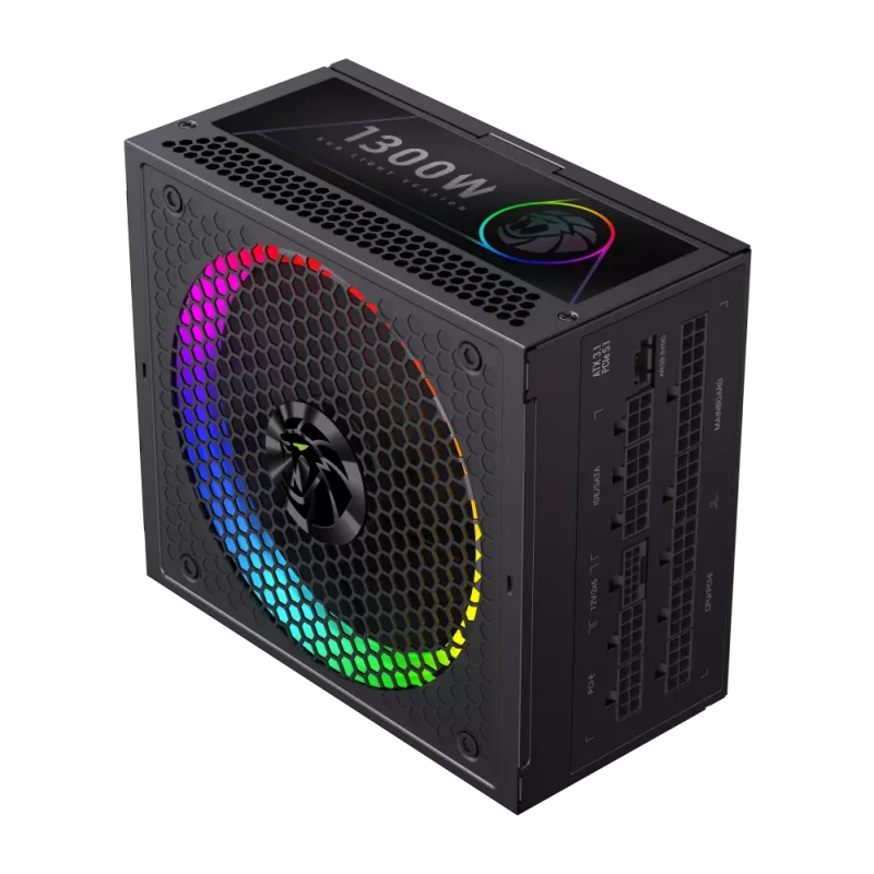 Fonte de alimentação Gamemax, 80 PLUS, Platinum | RGB PRO 1300P | 1300 W