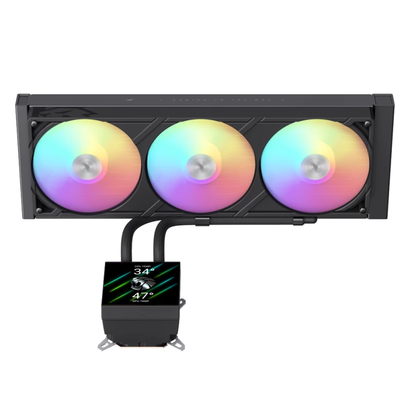 Refrigeração líquida para CPU Gamemax | GLACIER 360 LCD BK | Intel, AMD