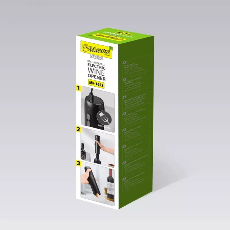 Saca-rolhas elétrico USB MAESTRO MR-1622