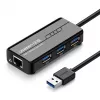 Placa de rede Ugreen 20265 Ethernet 1000 Mbit/s USB com fios