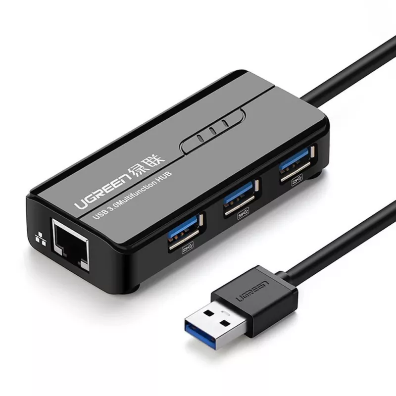 Placa de rede Ugreen 20265 Ethernet 1000 Mbit/s USB com fios