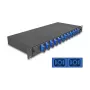 Caixa de fusão de fibra ótica DeLOCK 67006 preto metal 482x220x44mm