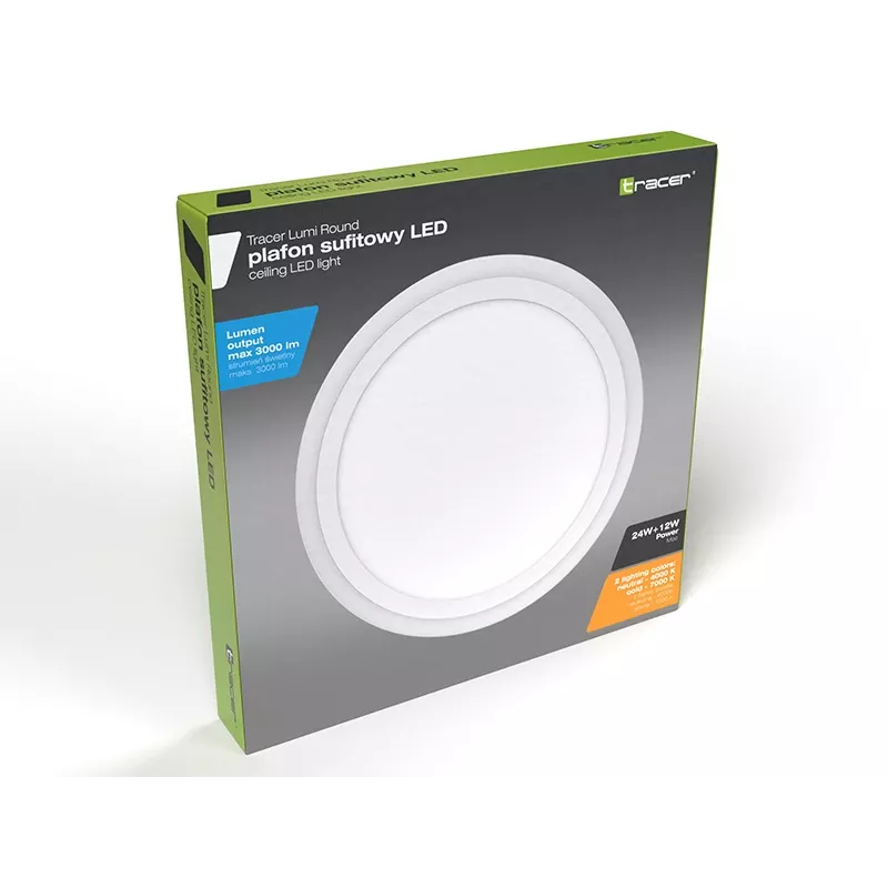 Plafonier TRACER TRAOSW47320 LED redondo 18W 3000K