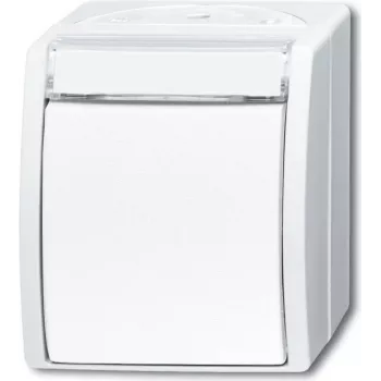 Interruptor elétrico Busch Jaeger 2601/6 WN-54 1P branco (1085-0-1624)