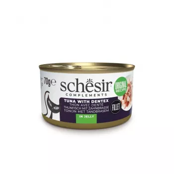 Alimento húmido para gatos Agras Pet Foods SCHESIR Oceanic Adult Atum 70 g saqueta, 12,5% proteína, 85% humidade