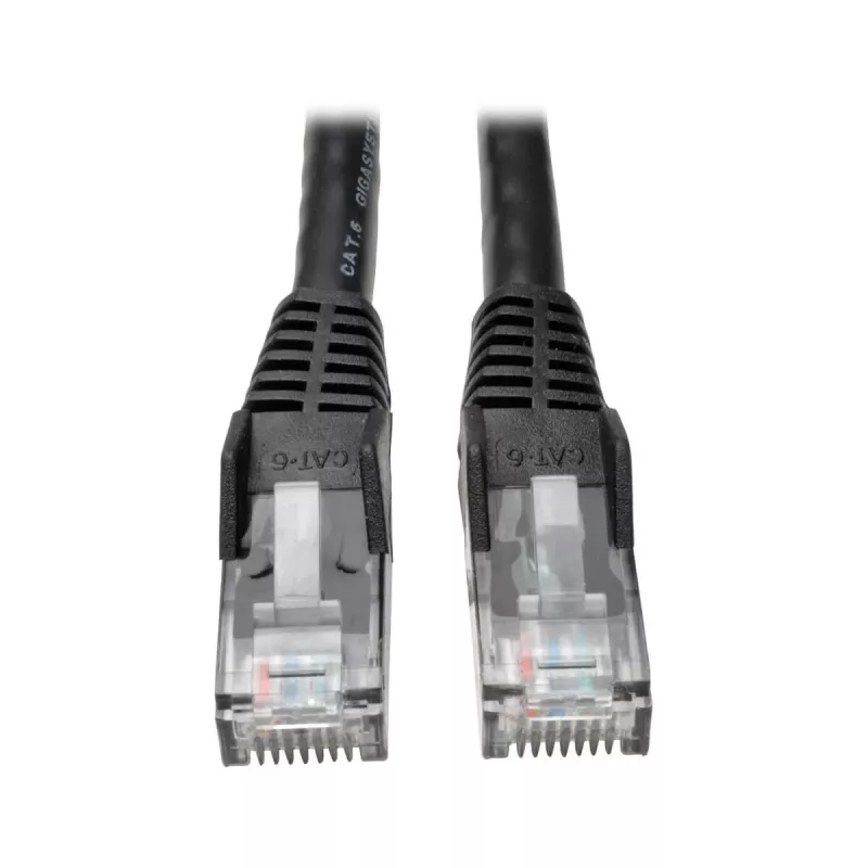 Cabo Ethernet Gigabit Cat6 Snagless Molded (UTP) Eaton Tripp Lite Series (RJ45 M/M), PoE, preto, 1,52 m - cabo de rede - RJ-45 (M) para RJ-45 (M) - 1,52 m - UTP - CAT 6 - Molded
