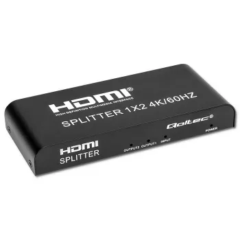 Qoltec 51797 Splitter HDMI ativo 2 x HDMI 4K x 2K | 6 Gb/s | 60 Hz