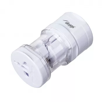Adaptador de viagem universal Akyga AK-AD-61, mundial, 10 A, branco