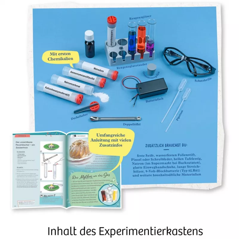 Kosmos Laboratório de química C 500, Conjunto de experiências, Química, 9 anos, Multicolor