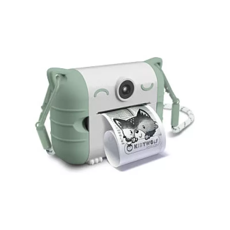 Máquina fotográfica digital para crianças KIDYWOLF Kidyprint Verde Branco