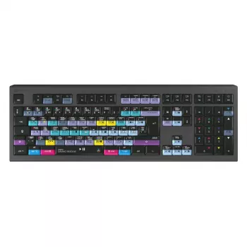 Teclado Logickeyboard ASTRA 2 USB QWERTY inglês preto tamanho completo 104 teclas