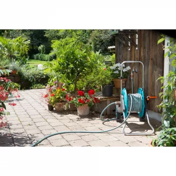 Mangueira de jardim Gardena 18011-20 1,5 m acima do solo PVC azul cinzento laranja