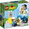 Conjunto de mota de brinquedo LEGO Duplo Polícia 10967 com rodas móveis e figura de polícia