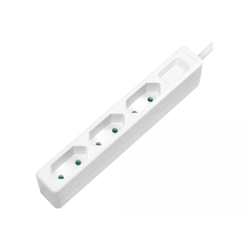 Extensão elétrica LogiLink LPS229 1,5 m 3 tomadas AC interior branco