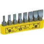 Conjunto de pontas de chave de fendas com clipe C.K T4521 fenda, 8 peças