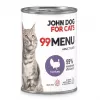 John Dog 99 Menu Turkey alimento húmido para gatos 400 g