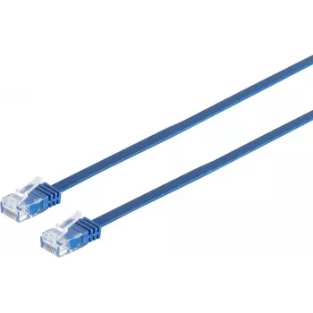 Cabo de patch Ethernet ShiverPeaks Cat6 U/UTP RJ-45 0,5 m azul