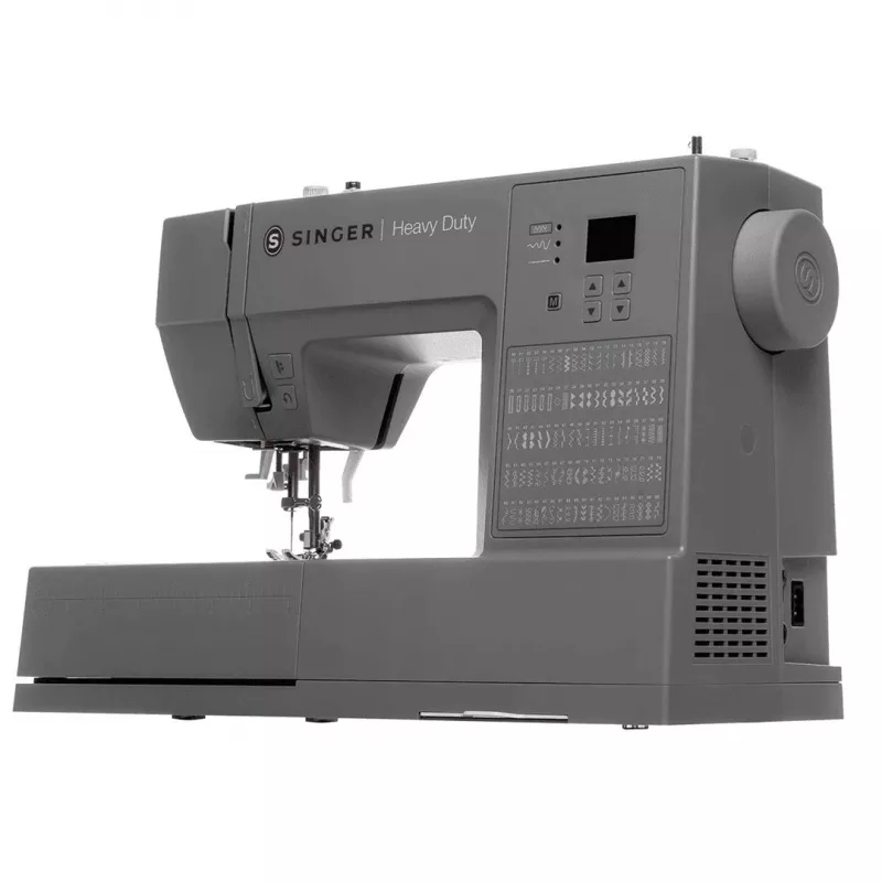 Máquina de costura automática SINGER HD6605 – elétrica, casa de botão em 1 passo, braço livre, cinzento, 6 kg