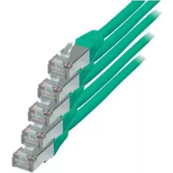 Cabo de rede ShiverPeaks 75711-HG-SET5 verde Cat6 S/FTP RJ45-RJ45 1 m