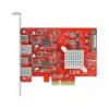 Placa de expansão DeLOCK PCI Express x4 para USB 10 Gbit/s 2x Type-A 2x Type-C