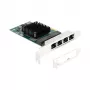 Placa DeLOCK PCI Express x1 para 4 x RJ45 Gigabit LAN BCM