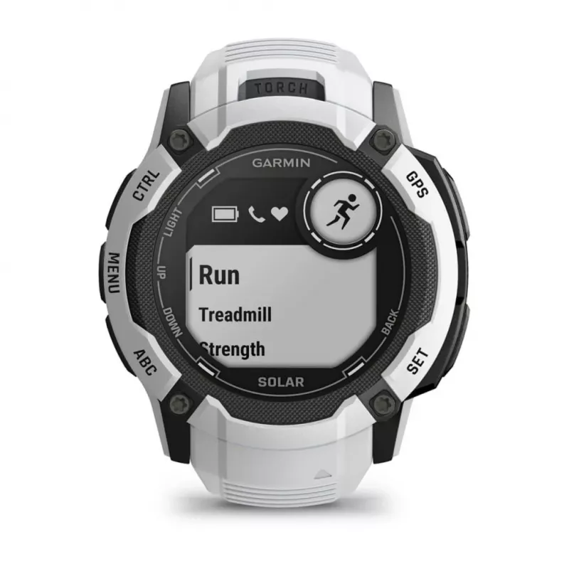 Garmin Instinct 2X Solar 2,79 cm (1,1) MIP 50 mm Digital 176 x 176 píxeis Ecrã tátil branco GPS (satélite)