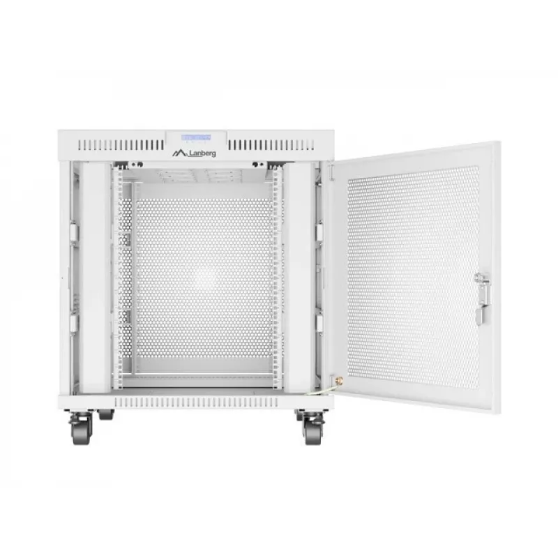Armário rack LANBERG FF01-8015-23SL 19 polegadas 15 U, cinzento, porta frontal perfurada