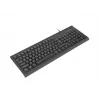 Teclado completo com fios NATEC MORAY Home/Office USB QWERTY US International preto, 104 teclas, teclado numérico