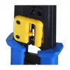 Alicate de cravar Alantec NI040 para fichas RJ-45, construção em aço, punhos em plástico, preto/azul