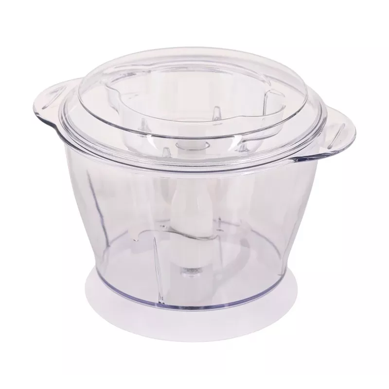 Picadora elétrica CLATRONIC MZ 3579 — 250 W, 1 L, lâminas de aço inoxidável, trituração de gelo, branco