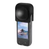 Proteção de lente de silicone PULUZ para Insta360 X4 / X5 (preto)