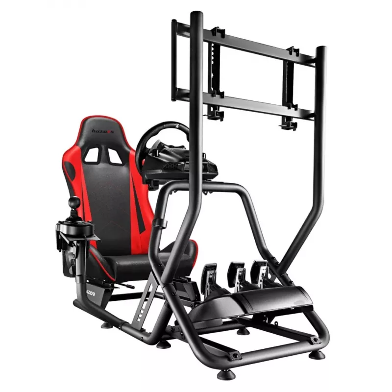 Huzaro Speed 6.0 cockpit de corrida, preto/vermelho