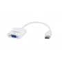 Adaptador de cabo de vídeo Savio CL-27B 0,1 m HDMI Type-A (standard) VGA (D-Sub) branco