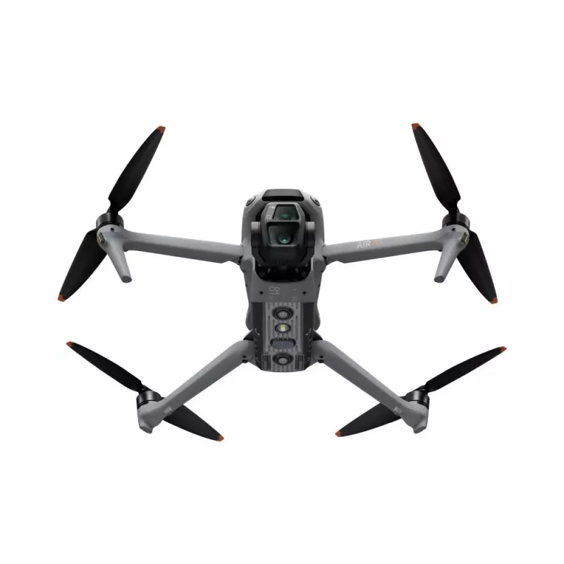Quadricóptero DJI Air 3s RC-N3 — câmara de 50 MP, 4K 3840×2160, 4 rotores, máx. 27 m/s, alcance de 32.000 m, bateria de 4276 mAh, cinzento