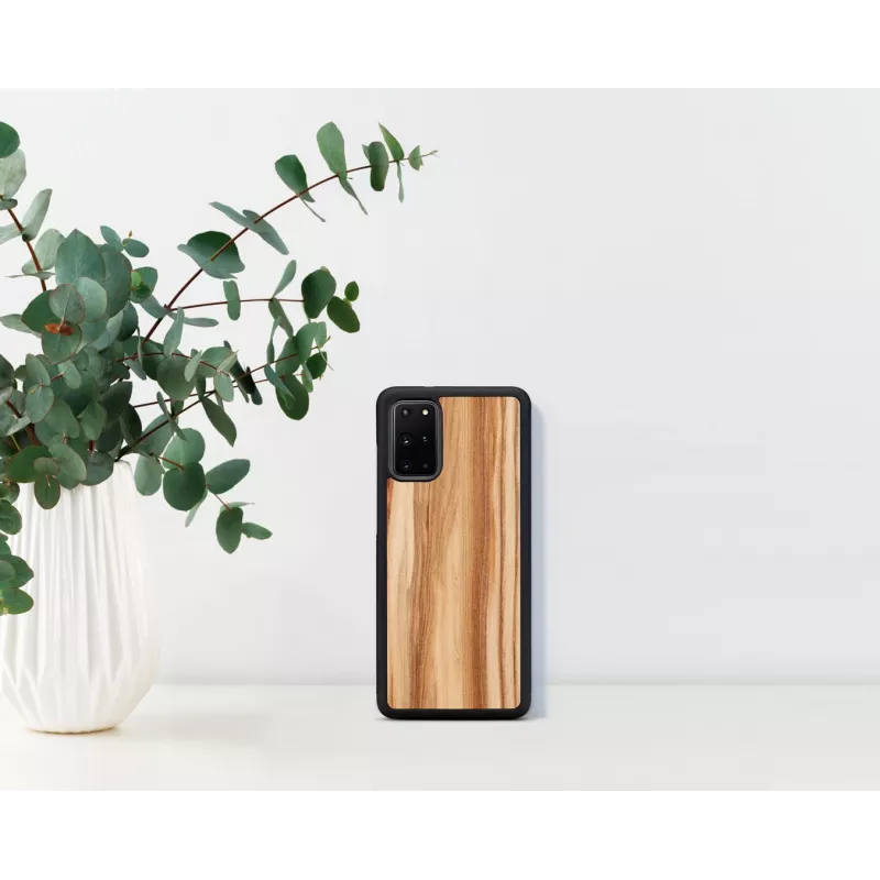 Capa para telemóvel Man and Wood Galaxy S20+ cappuccino preto – capa de proteção para smartphone