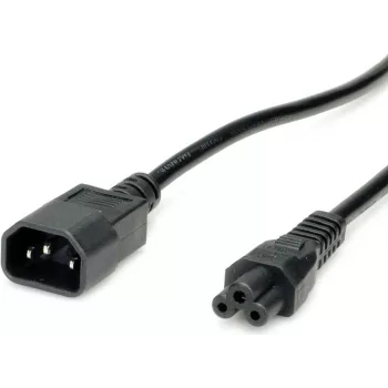 Cabo de alimentação Value 19.99.1119 preto 1,8 m conector fêmea C14 conector fêmea C5 (19.99.1119)