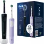 Oral-B Vitality Pro D103 Duo, escova de dentes elétrica preto/lilás, Black/Lilac Violet, incl. 2.ª pega